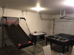 Bonus game room space in the garage